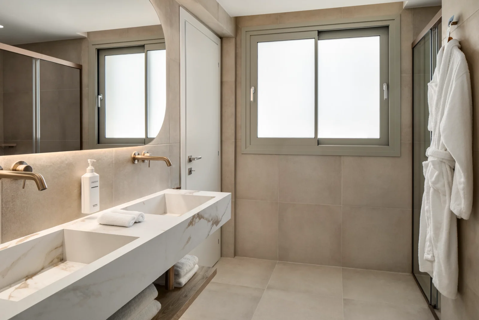 wyndham piraeus marina zeas guest room luxury suite pool sea view bathroom